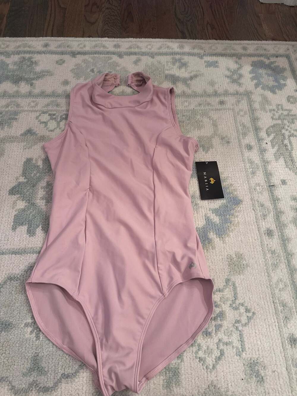 L. - NWT Mariia Crown Leotard in Rose open back design